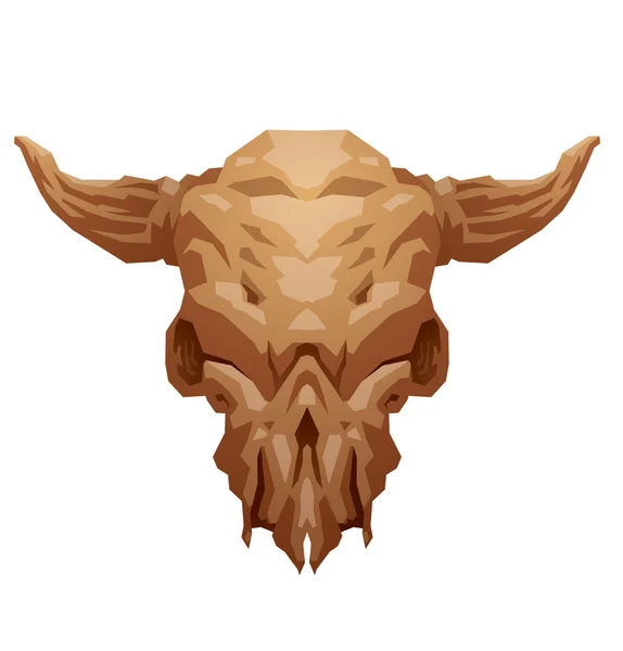 Animal's skull, cow — Stockový vektor