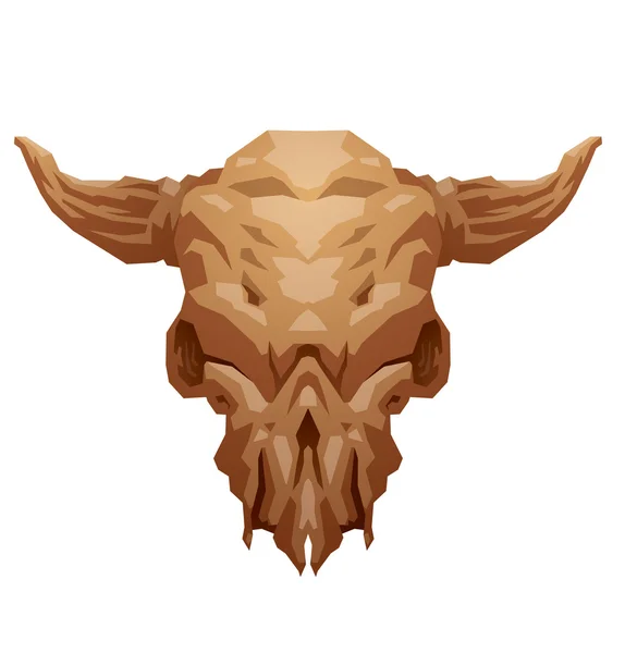 Animal's skull, cow — 图库矢量图片