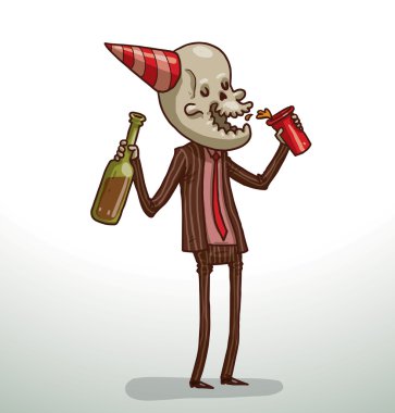Cute death is drinking alcohol