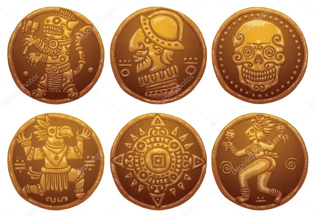 Ancient Gold Coins set