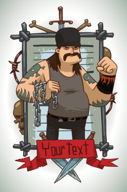 Criminal biker, frame