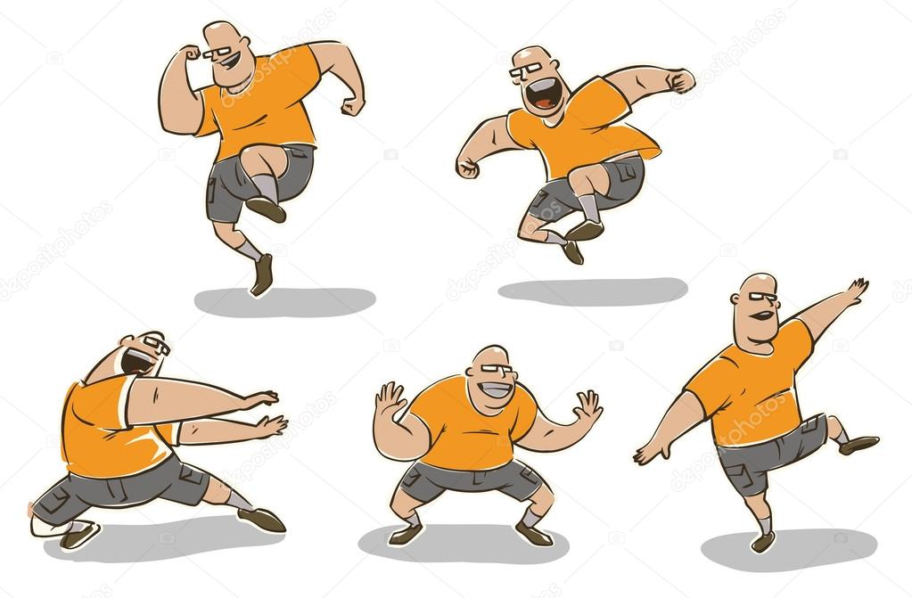 Set of Funny fat men doing sport exercises Stock Vector Image by ©IvanNikulin #98150572 Set of Funny fat men doing sport exercises Stock Vector Image by ©IvanNikulin #98150572