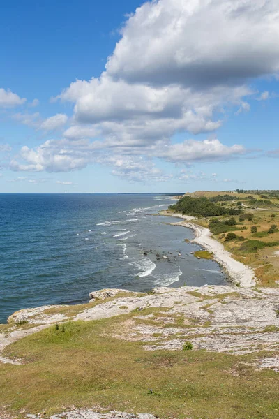 Uitzicht Kust Van Het Zeestrand — Stockfoto