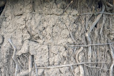 Afrika geleneksel evinin dokusu