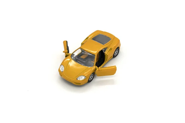 Little model car isolated on white background — Stock Photo, Image