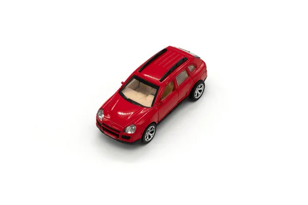 Malý model auto izolované na bílém pozadí — Stock fotografie