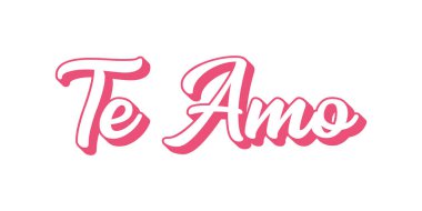 Elle çizilmiş TE AMO İspanyolca alıntısı, 