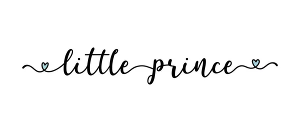 Mão esboçado LITTLE PRINCE citação como logotipo. Lettering for web ad banner, panfleto, cabeçalho, propaganda, cartaz, rótulo, adesivo, anúncio — Vetor de Stock