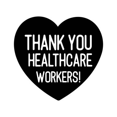 Sağlıklı Bakım İşçileri 'nin logosu olarak el yazısıyla çizilmiş. Pankart, broşür, ilan, bülten için mektup