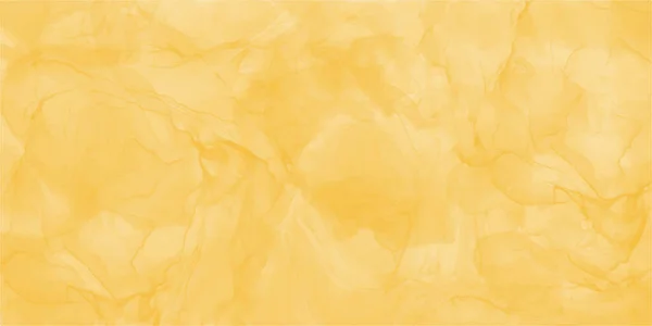 Abstract geel marmer vloeistof geschilderd achtergrond. Alcoholinkt of aquarelkunst. Bewerkbare vector textuur achtergrond voor poster, kaart, uitnodiging, flyer, cover, banner, social media post. — Stockvector
