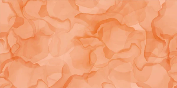 Abstrato laranja terracota fluido de mármore fundo pintado. Tinta de álcool ou arte aquarela. Textura vetorial editável pano de fundo para cartaz, cartão, convite, panfleto, capa, banner, social media post. —  Vetores de Stock
