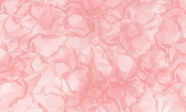 Abstraktní růžové růžové mramorové tekutiny malované pozadí. Alkohol inkoust nebo akvarel umění. Upravitelné vektorové textury pozadí pro plakát, pohlednice, pozvánka, leták, cover, banner, sociální média post. — Stockový vektor