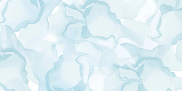 Abstrait lumière bleu marbre fluide peint fond. Encre d'alcool ou aquarelle art. Fond de texture vectorielle modifiable pour affiche, carte, invitation, flyer, couverture, bannière, message sur les médias sociaux — Image vectorielle