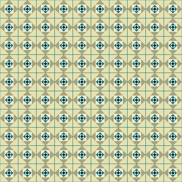 Бесшовная геометрическая с квадратами между линиями — стоковый вектор