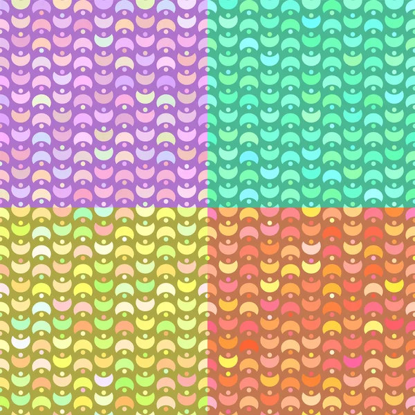 Modèle géométrique avec des formes colorées — Image vectorielle
