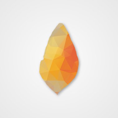 Üçgen sonbahar yaprak