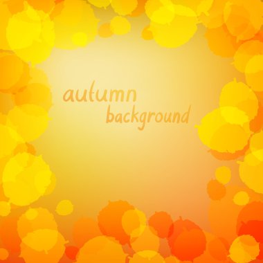 Yapraklı sonbahar arkaplanı