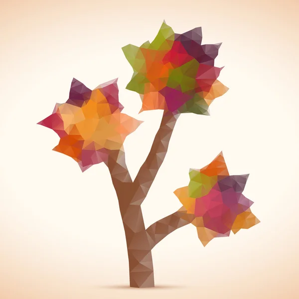 三角形の抽象的な木 — ストックベクタ