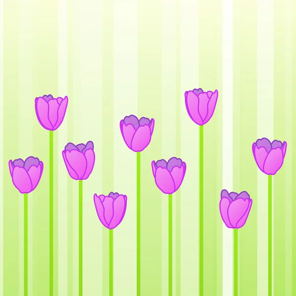 Tulip pink - Stok Vektor