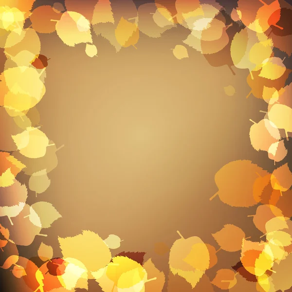黄色的秋天叶子 — 图库矢量图片