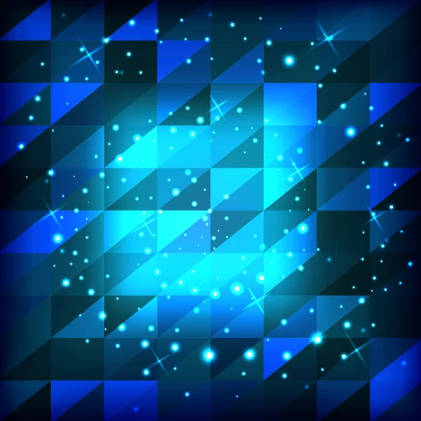 Modré pozadí abstraktní čtverců — Stockový vektor