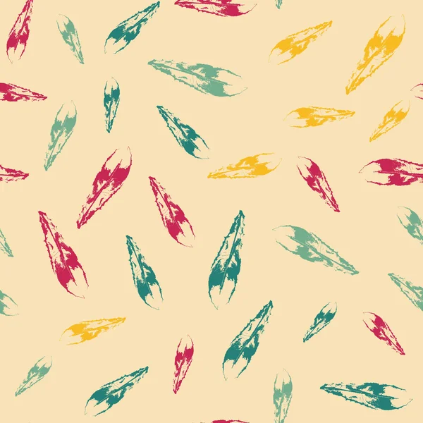 Abstracte naadloze patroon met kleurrijke bladeren — Stockvector