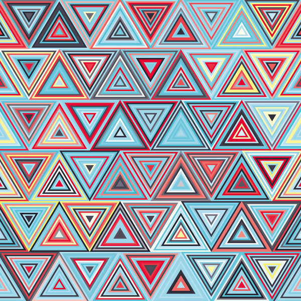 Seamless geometric pattern with triangles