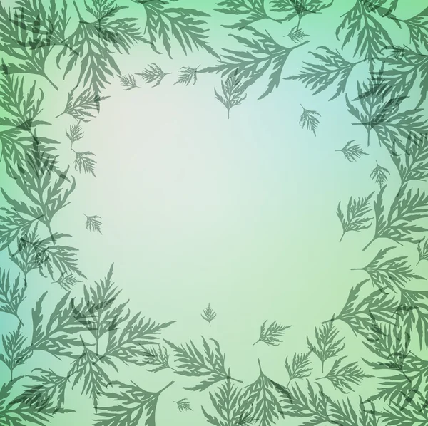 Green leaves on burst background vector illustration Abstract green background with leaves — Stock Vector © Valenty #5461482