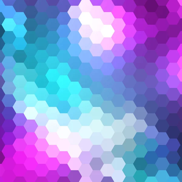 Abstracte kleurrijke achtergrond van zeshoeken — Stockvector