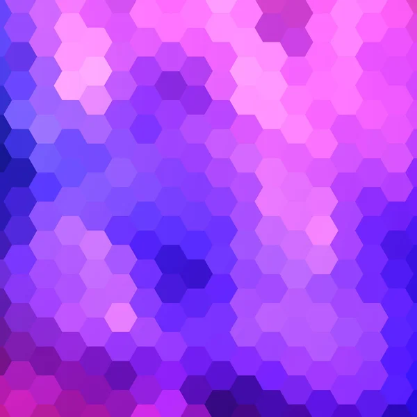 Abstracte kleurrijke achtergrond van zeshoeken — Stockvector