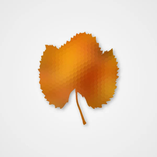 Herbstblatt der Sechsecke — Stockvektor