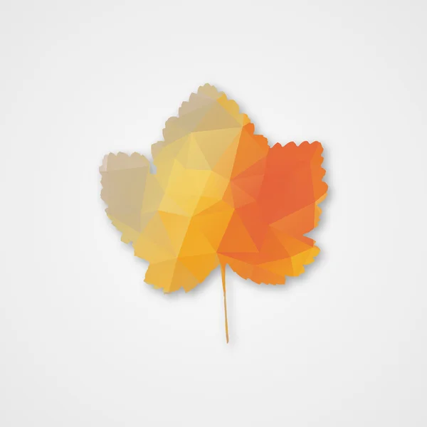 Осенний лист треугольников — стоковый вектор