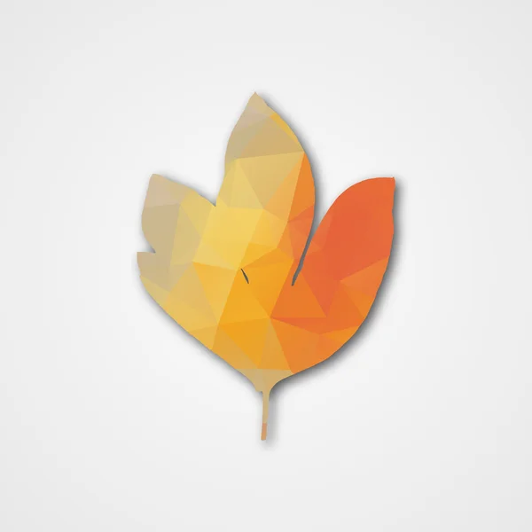 Podzimní listí trojúhelníků — Stockový vektor
