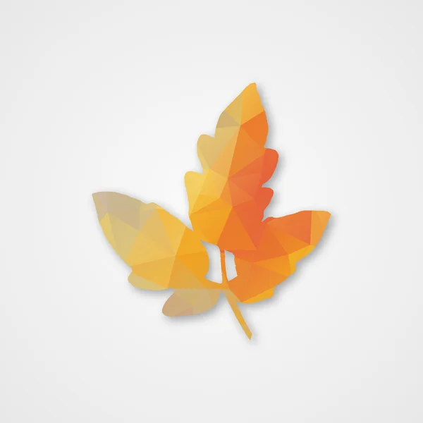 Herbstblatt der Dreiecke — Stockvektor