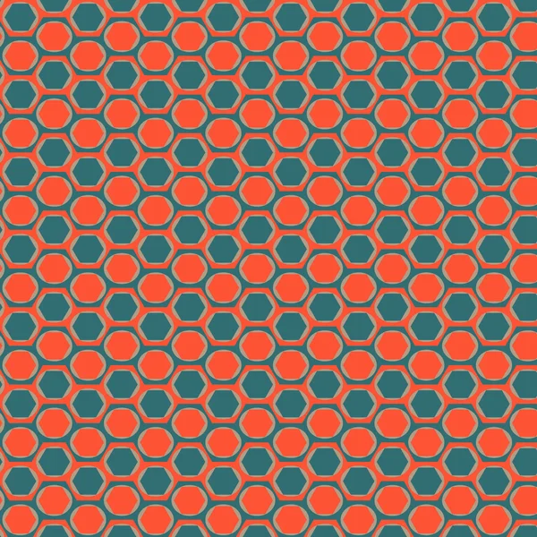 Seamless pattern with hexagons — Stock Vector