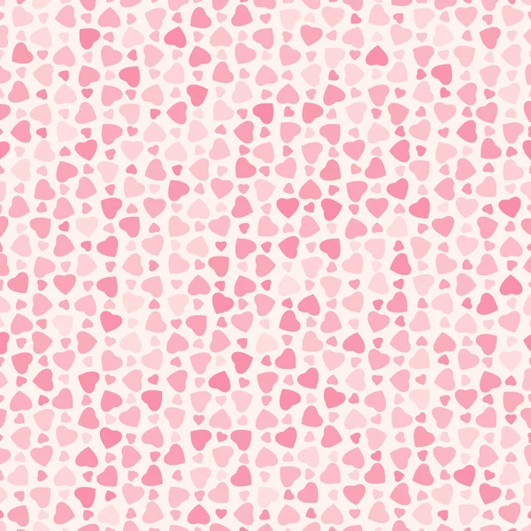 ピンクの心でシームレスな抽象パターン — ストックベクタ