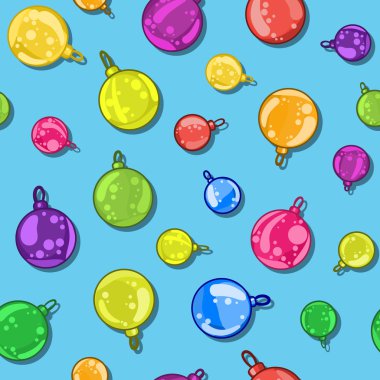 Noel ağacı topları seamless modeli