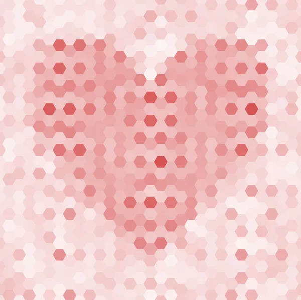 Fond abstrait sans couture avec coeur — Image vectorielle