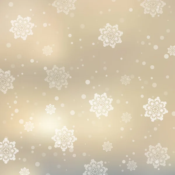 Fond de Noël avec flocons de neige — Image vectorielle