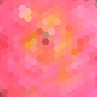 Renkli arka plan, altıgen yanarak bahislerin doğru