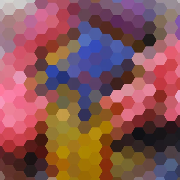 Fundo colorido abstrato de hexágonos — Vetor de Stock
