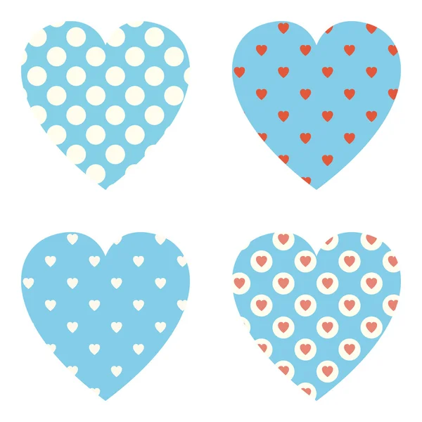 Set of hearts — Stock Vector