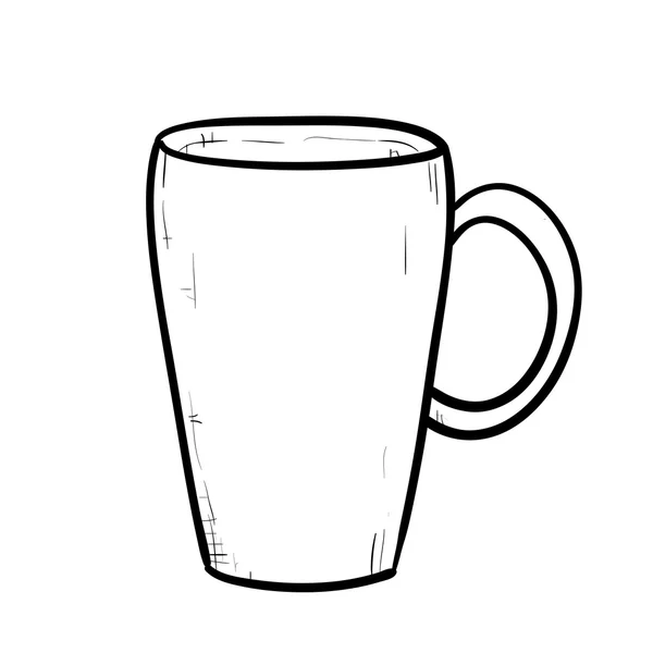 Esquisse sommaire de tasse — Image vectorielle