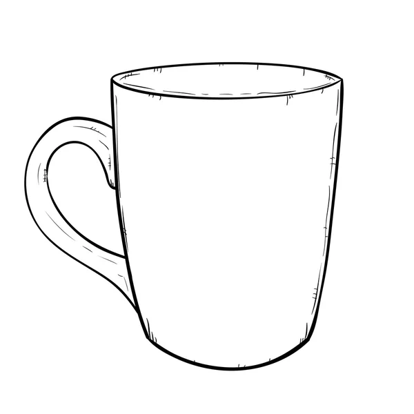 Esquisse sommaire de tasse — Image vectorielle