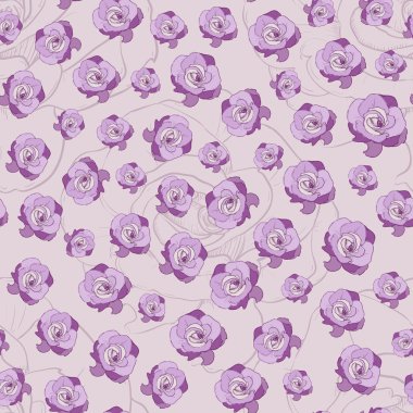 Güllerle kusursuz desen