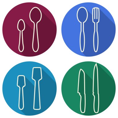 Mutfak gereçleri ve tencere simgeler