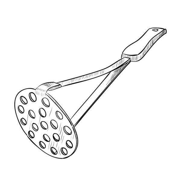 Croquis des ustensiles de cuisine — Image vectorielle