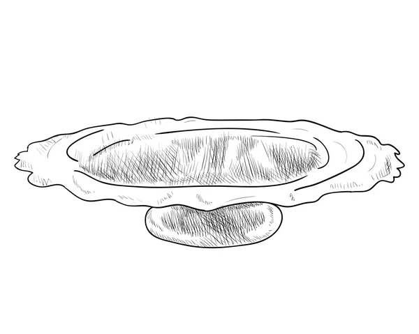 Croquis de doodle pan — Image vectorielle