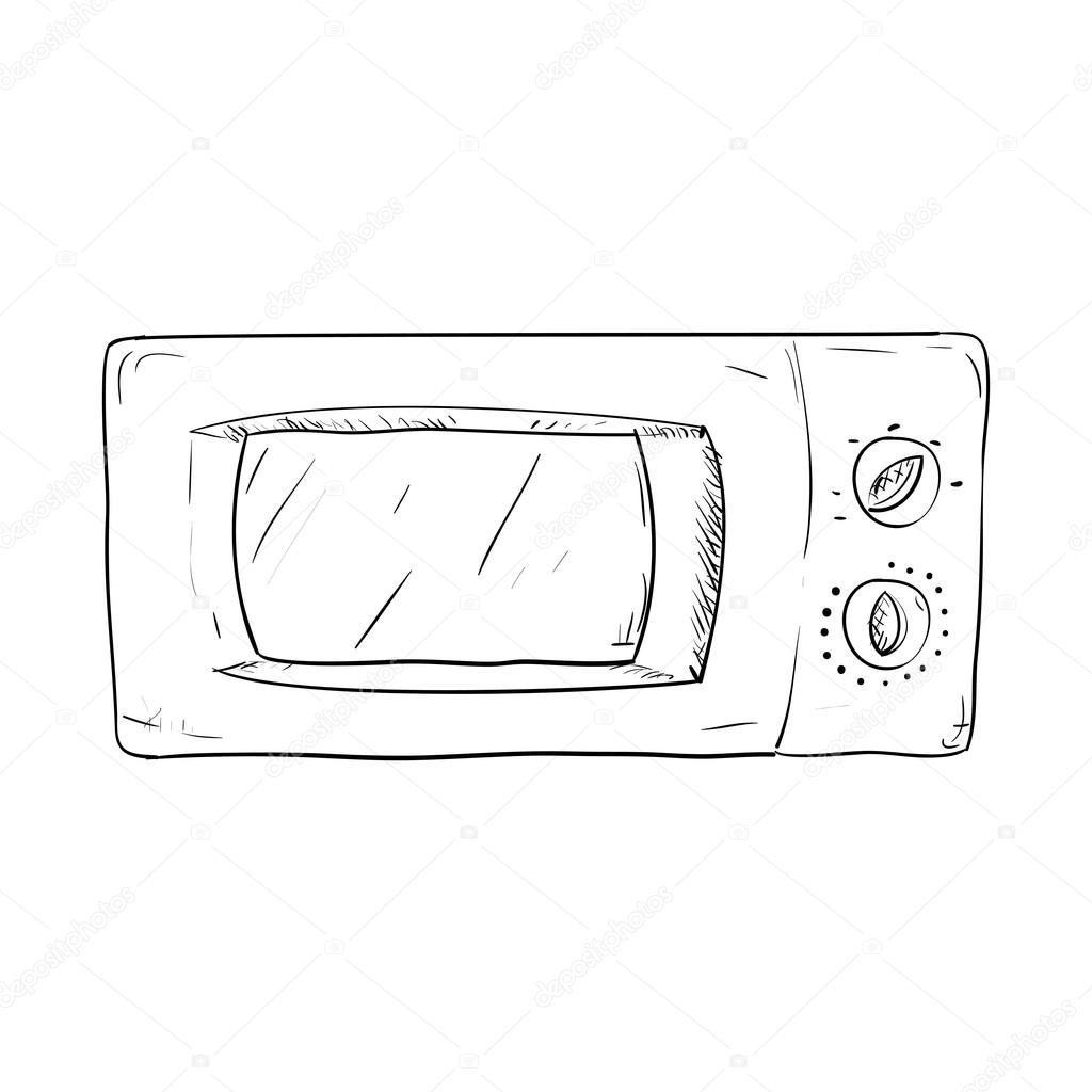 Sketch Of Electric Stove And Electric Oven HighRes Vector Graphic  Getty  Images