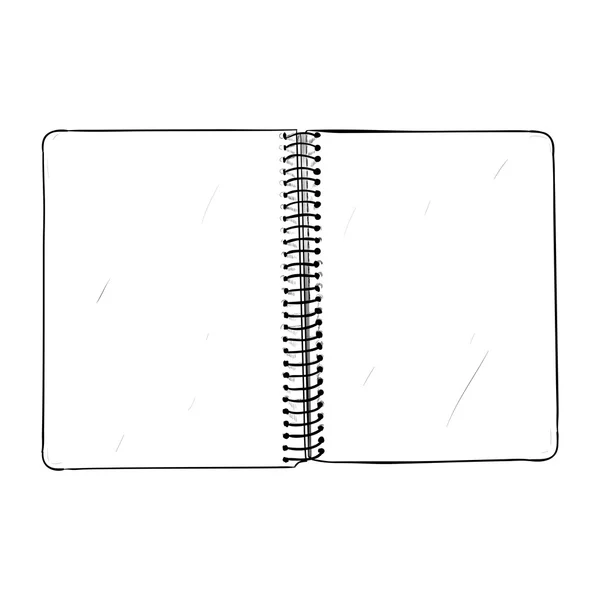 Hand draw notepad — Stock Vector